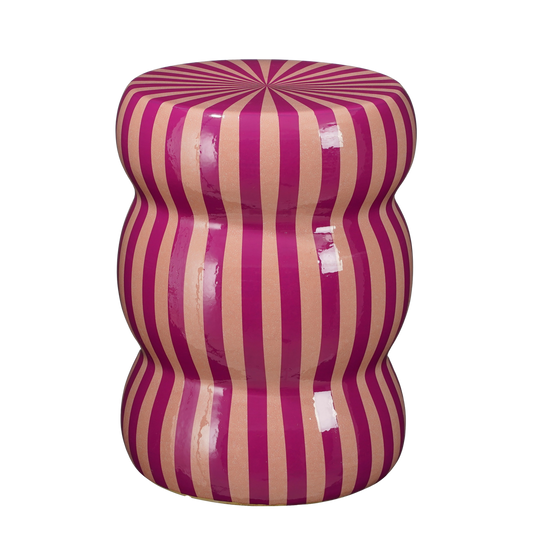 Table d'appoint Skipper / H44 x Ø32 cm - Céramique - Violet