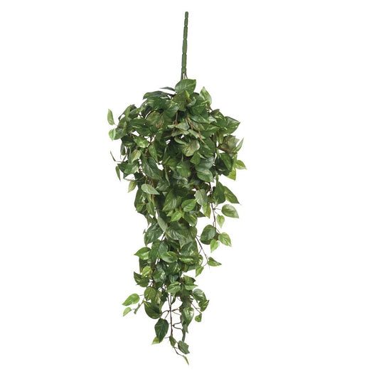Plante Artificielle Suspendue Scindapsus - L15 x L30 x H80 cm - Vert