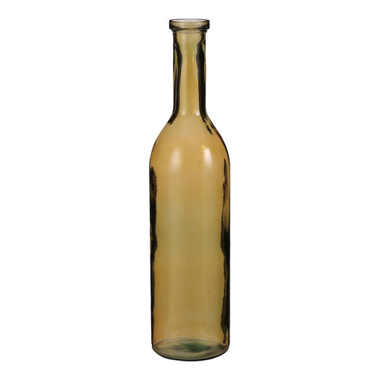 Vase Bouteille Rioja - H75 x Ø18 cm - Verre recyclé - Ocre