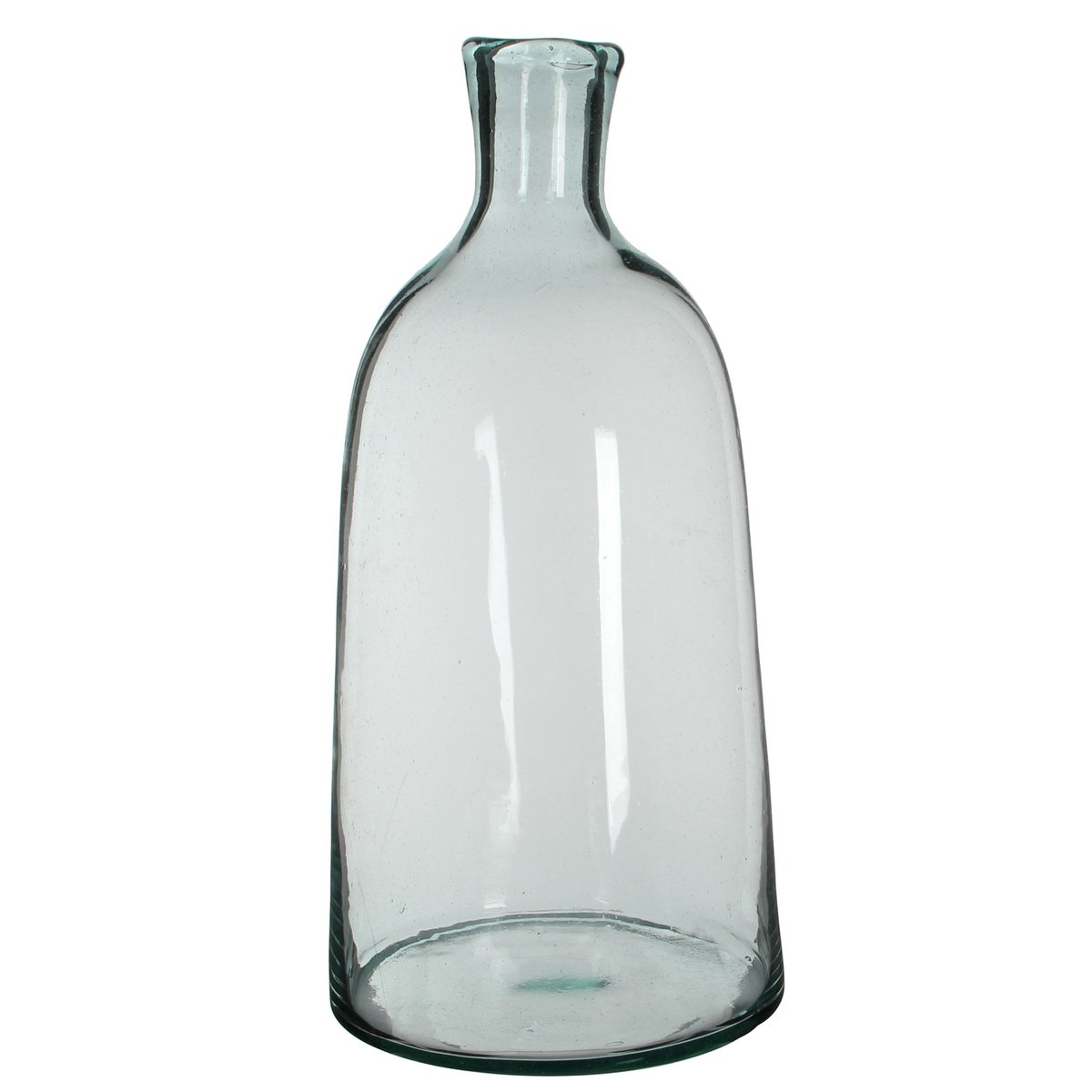 Vase Bouteille Florine - H58 x Ø26 cm - Verre recyclé - Transparent
