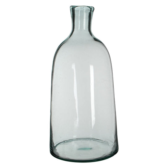 Vase Bouteille Florine - H58 x Ø26 cm - Verre recyclé - Transparent
