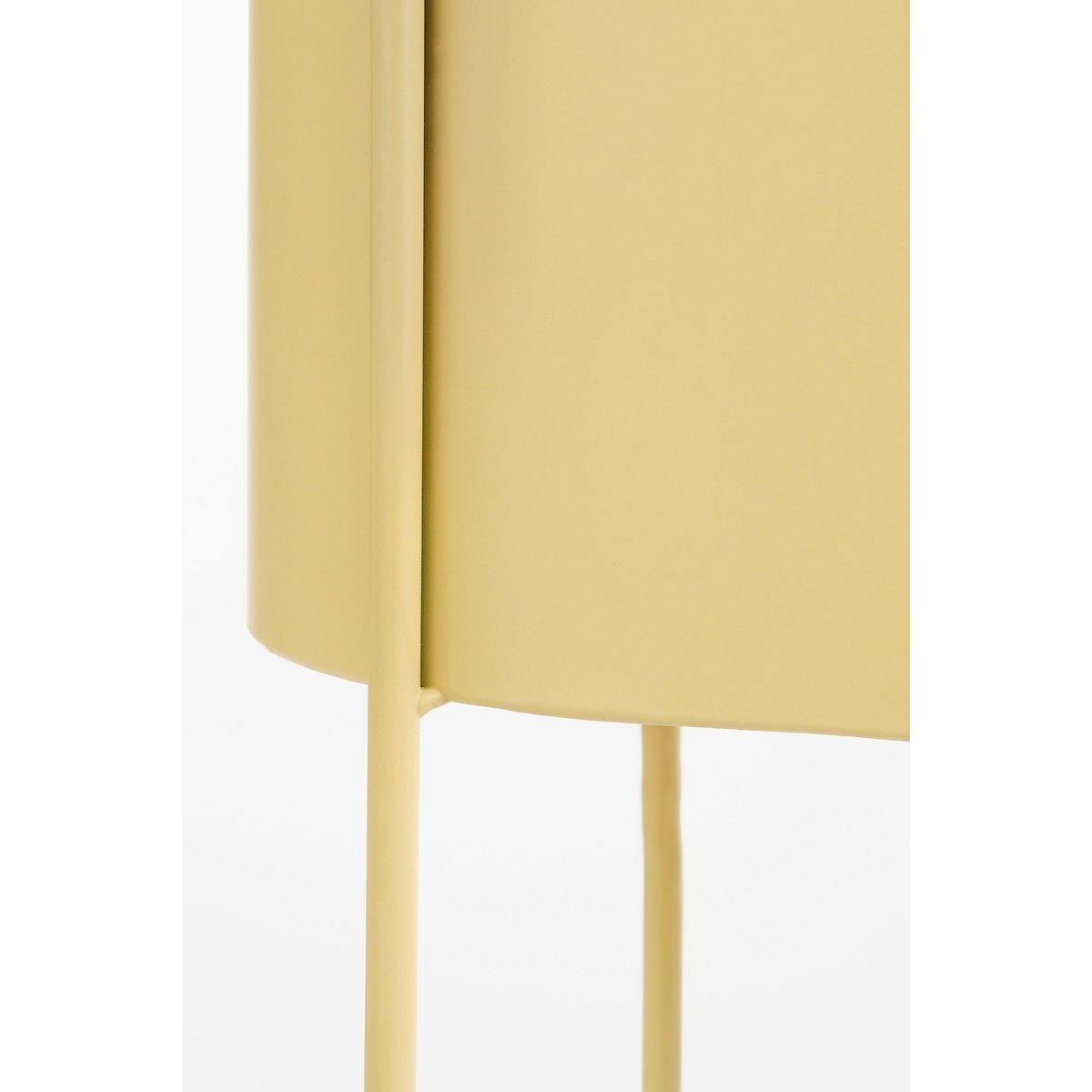 Moritz Flowerpot sur standard - L55 x B24 x H65 cm - Fer - beige