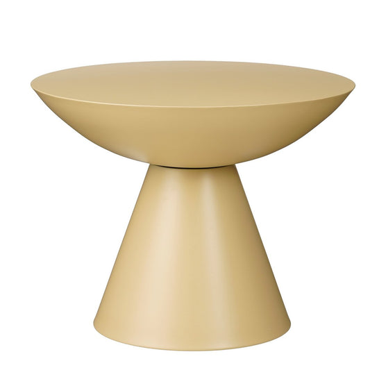 Table d'appoint Celise - H44 X Ø59 cm - Métal - beige