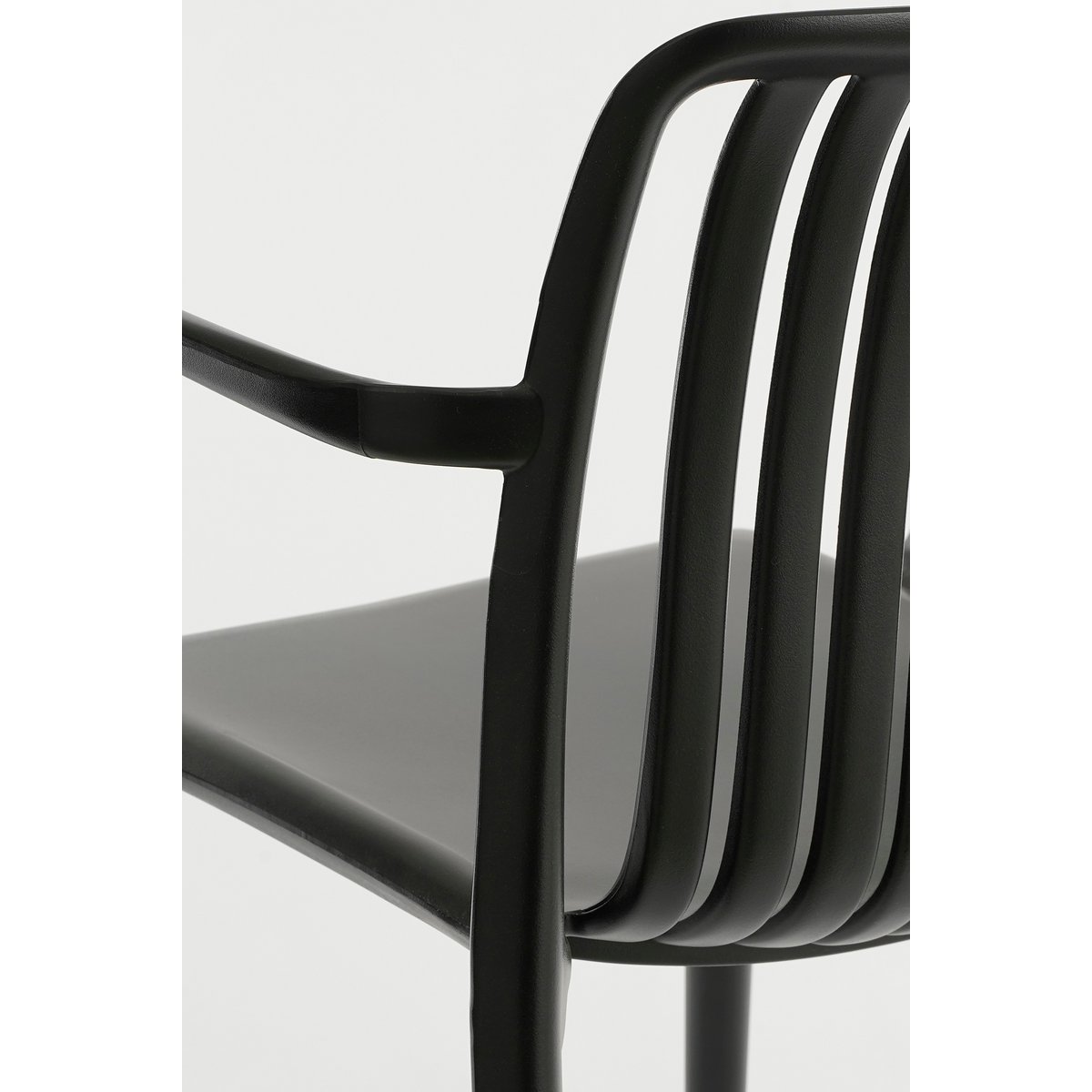 Chaise de jardin Paloma - Polypropylène - Noir