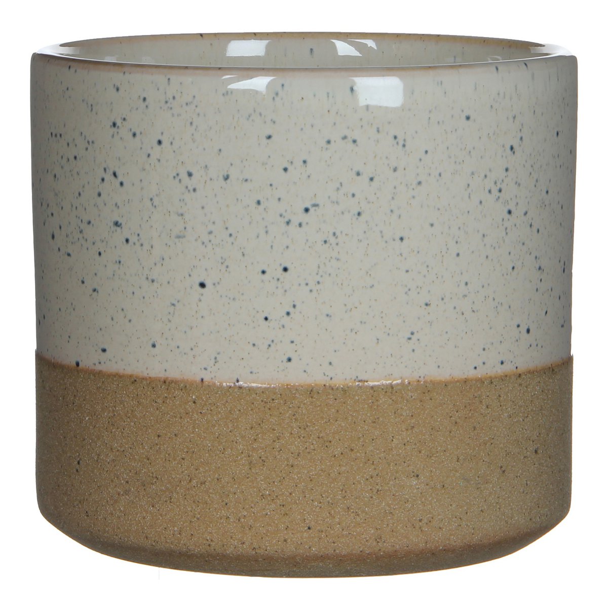 Pot de fleur Lago - H17 x Ø18 cm - Blanc