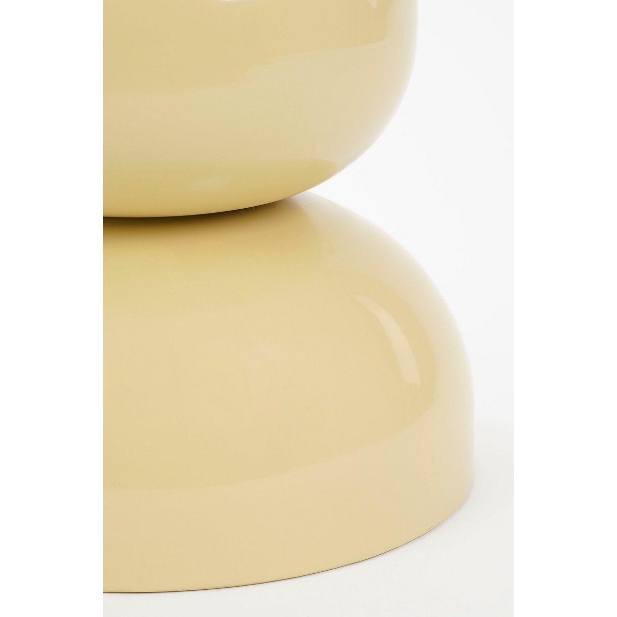 Table d'appoint Luna - H46 X Ø32 cm - Fer - beige