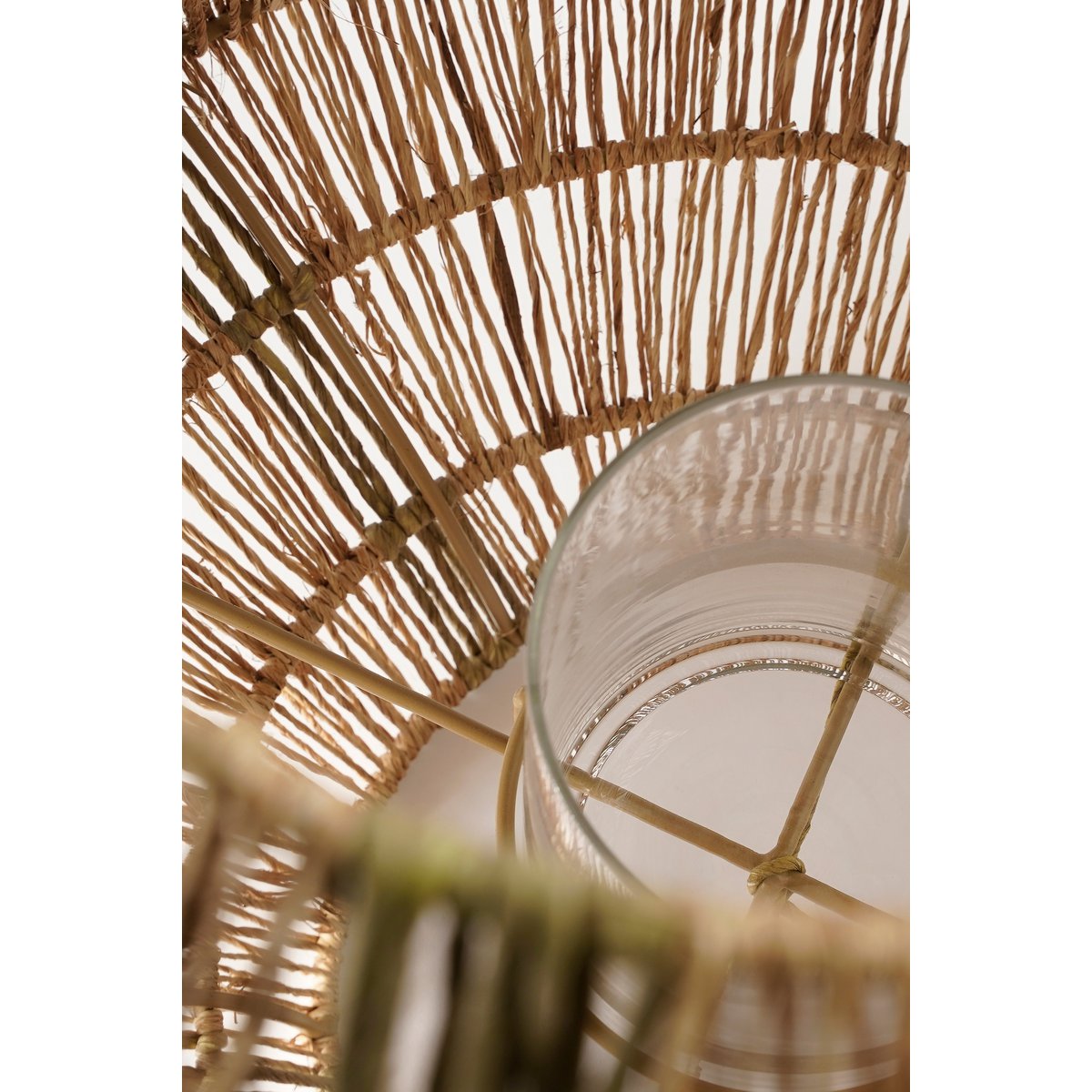 Lanterne Liliano / H51 x Ø40 cm - Jute - Vert foncé