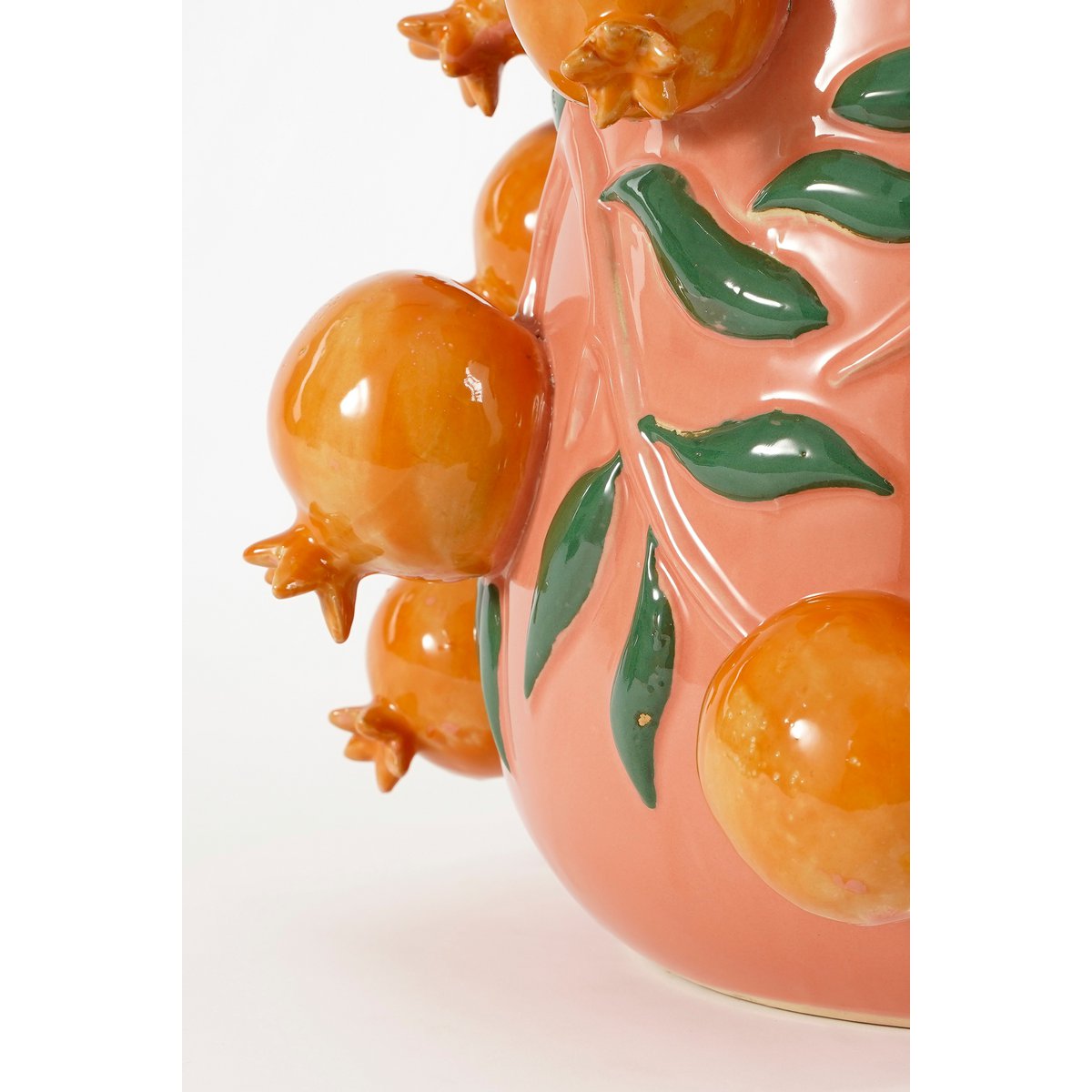 Vase Melika - H31 x Ø34 cm - Céramique - Rose