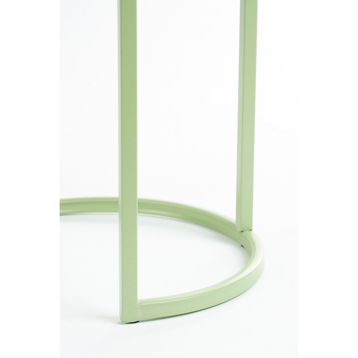 Table d'appoint Lara - Ensemble de 2 - H51 X Ø40 cm - Metal - Mintgroen