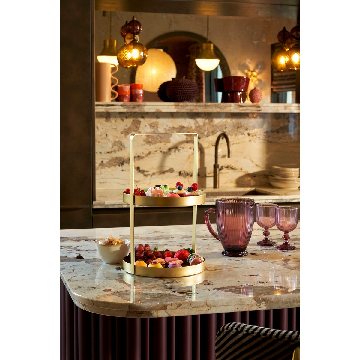 Etagère - Métal - or