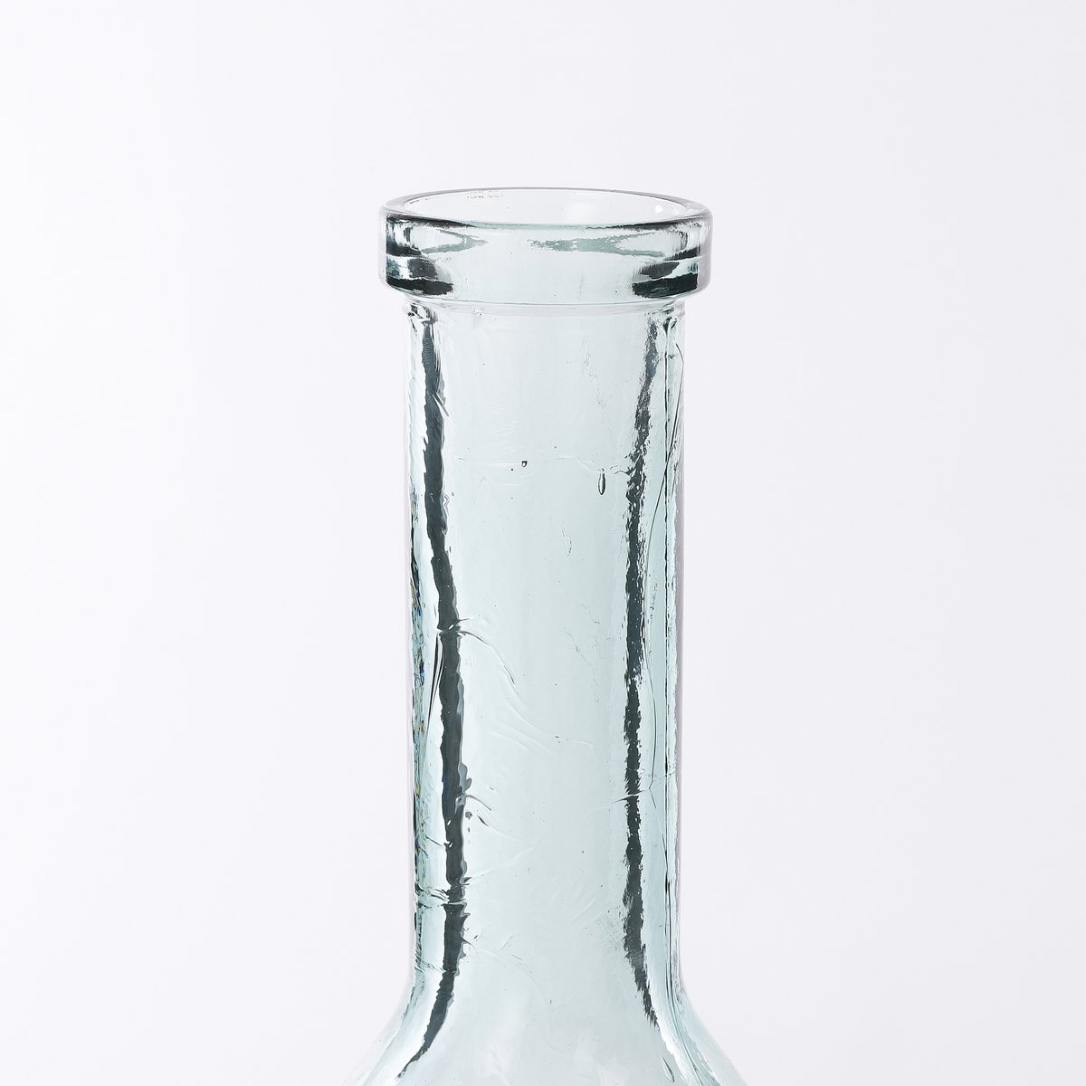 Vase Bouteille Rioja - H100 x Ø21 cm - Verre recyclé - Transparent