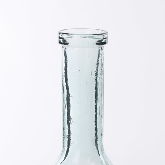 Vase Bouteille Rioja - H100 x Ø21 cm - Verre recyclé - Transparent