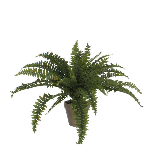 Fougère artificielle en pot de fleur Stan - H40 x Ø70 cm - Vert