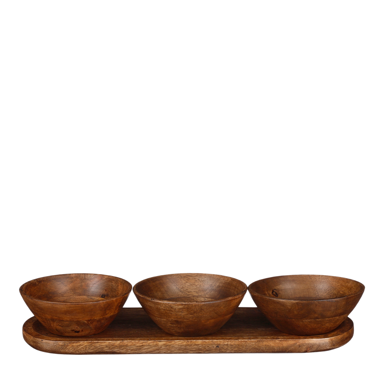 Plateau Tomar  - 100% Bois de Manguier FSC - Brun Foncé