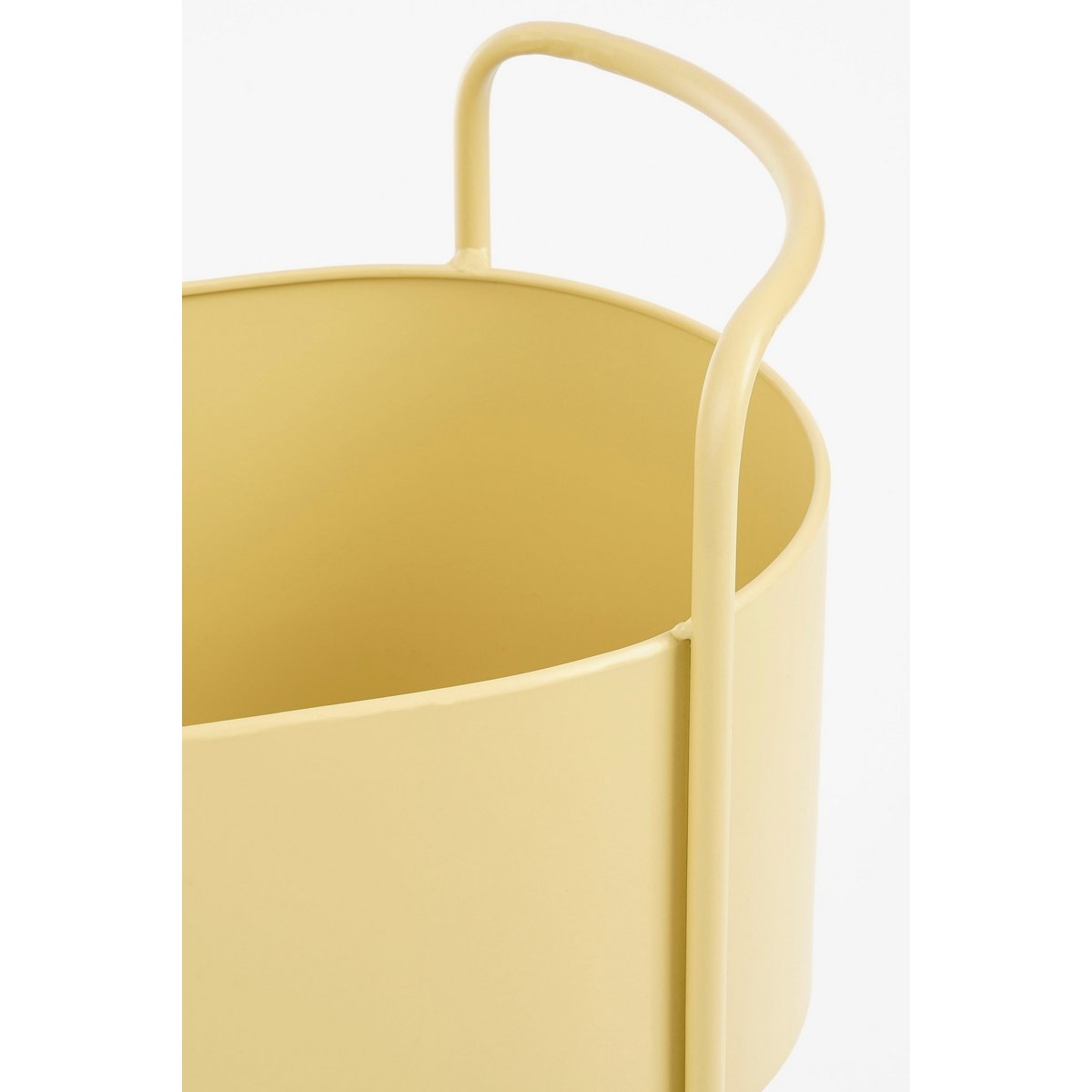 Moritz Flowerpot sur standard - L55 x B24 x H65 cm - Fer - beige