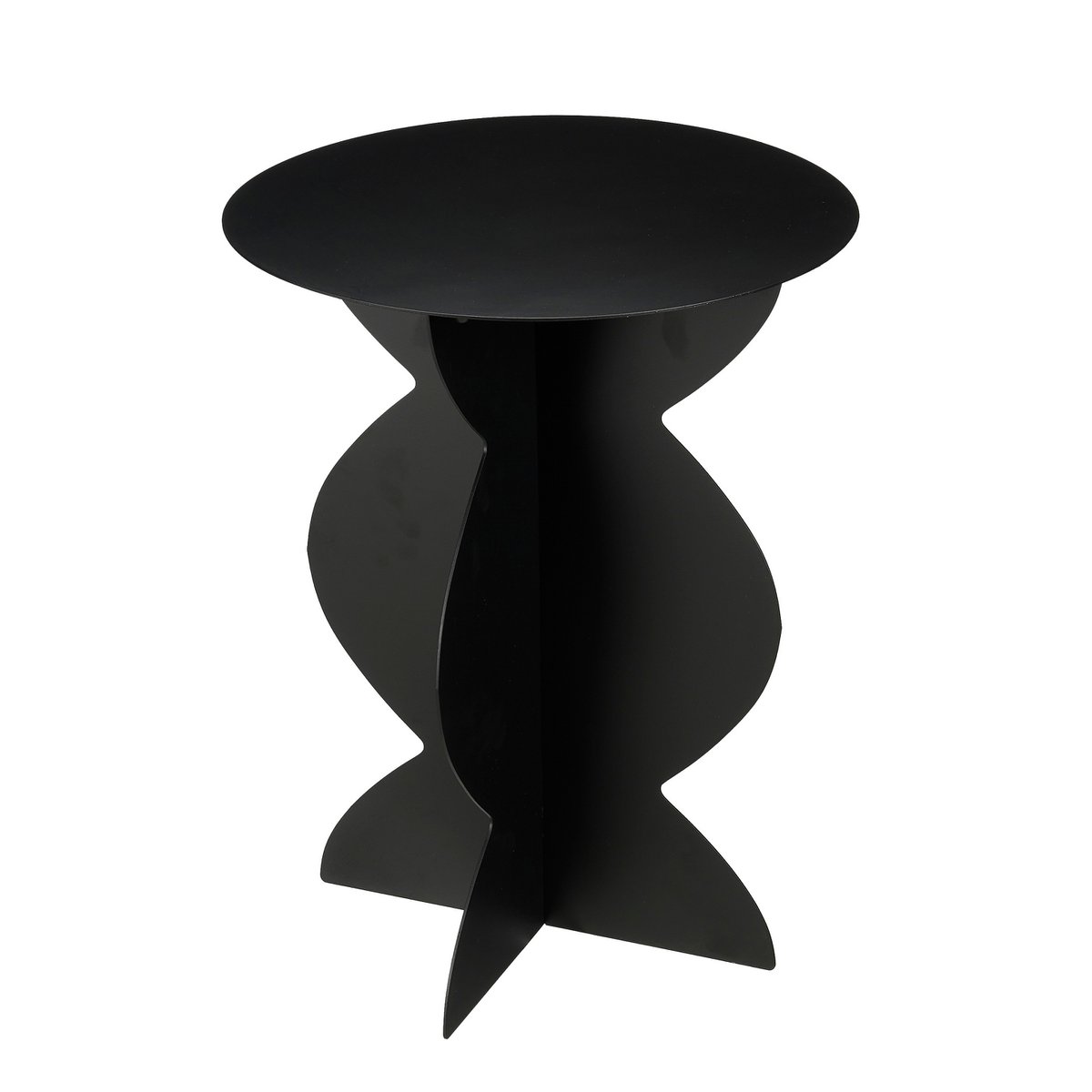 Table d'appoint rafi - H50 X Ø40 cm - Fer - noir
