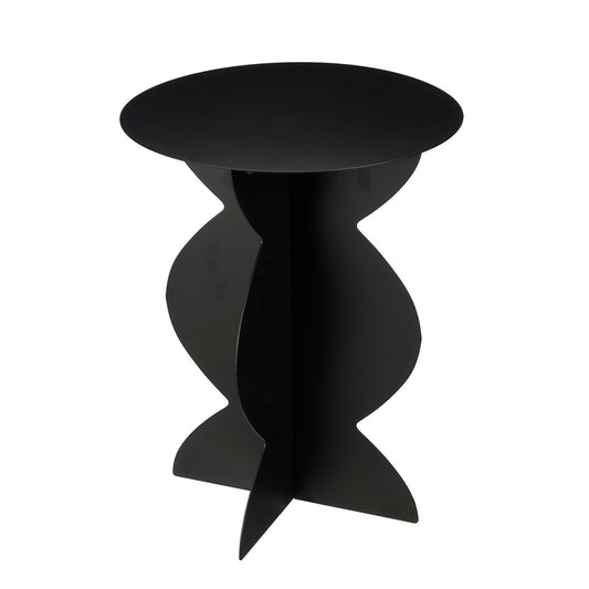 Table d'appoint rafi - H50 X Ø40 cm - Fer - noir