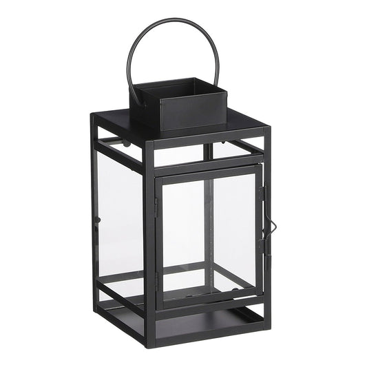 Lanterne Tempête - L14 x L13 x H23 cm - Noir