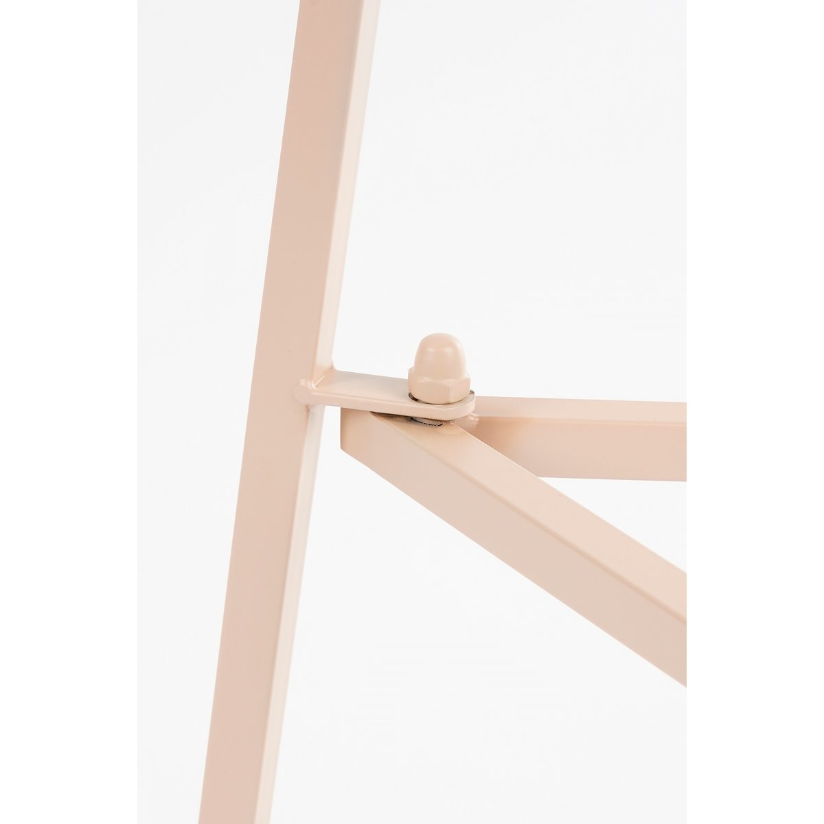 Table de la plante adine - H80 x Ø30 cm - Métal - rose clair