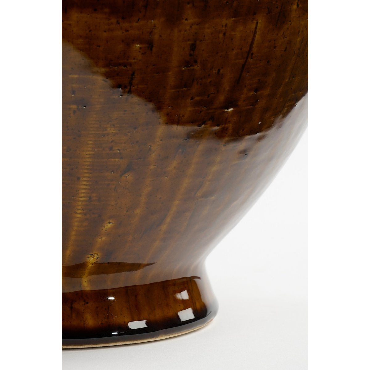 Vase Elena - H34 x Ø26 cm - Céramique - Marron