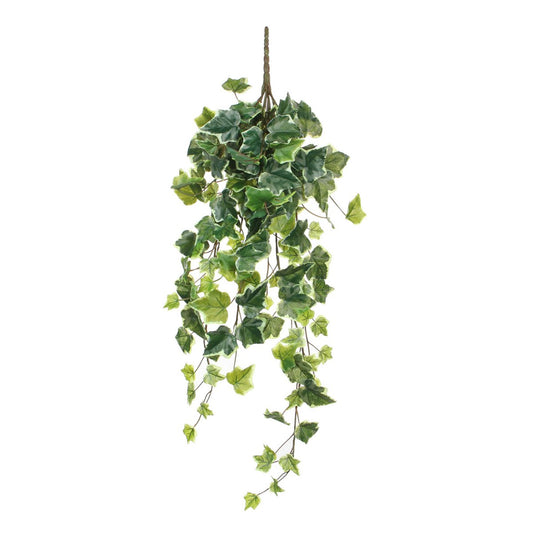 Plante Artificielle Suspendue Hedera - H71 cm - Panachée Verte