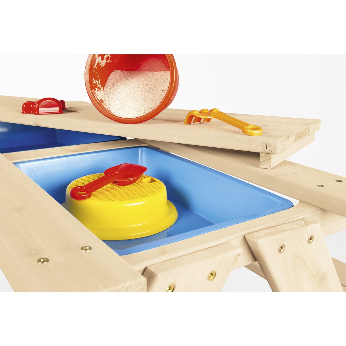 Banc de pique-nique pour enfants 'Matsch-Nicki für 4', naturel