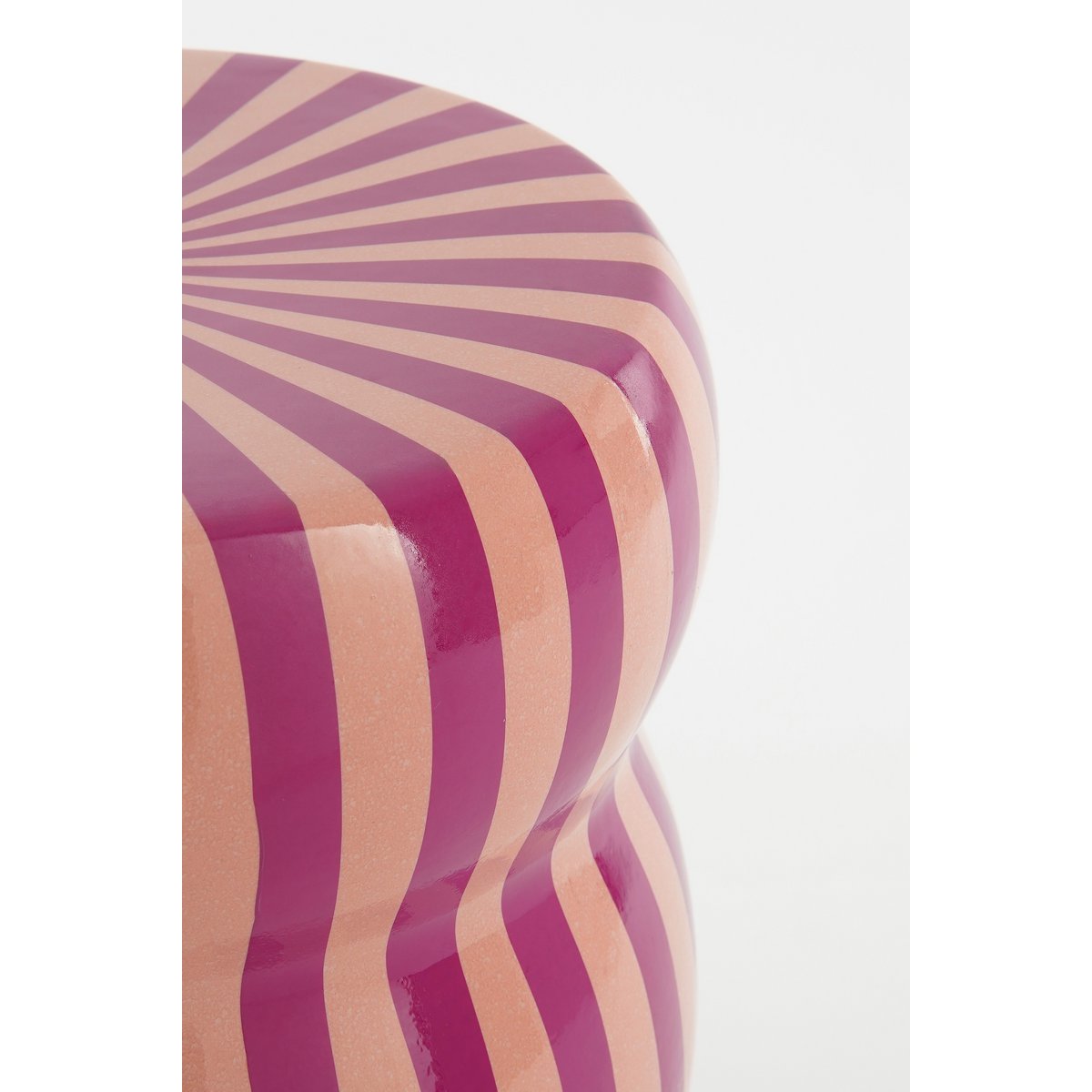 Table d'appoint Skipper / H44 x Ø32 cm - Céramique - Violet