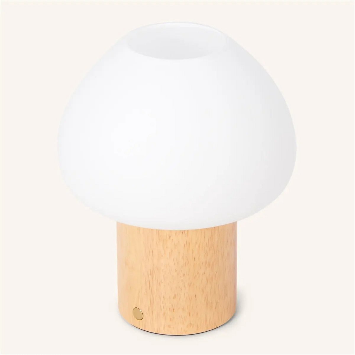 Lampe en bois Fynn marron clair – rechargeable, variable et élégante