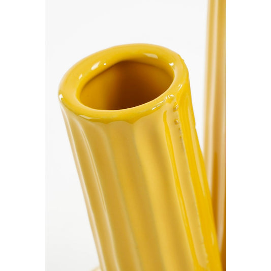 Vase Tulipe Felipe - H27 x Ø20 cm - Céramique - Jaune