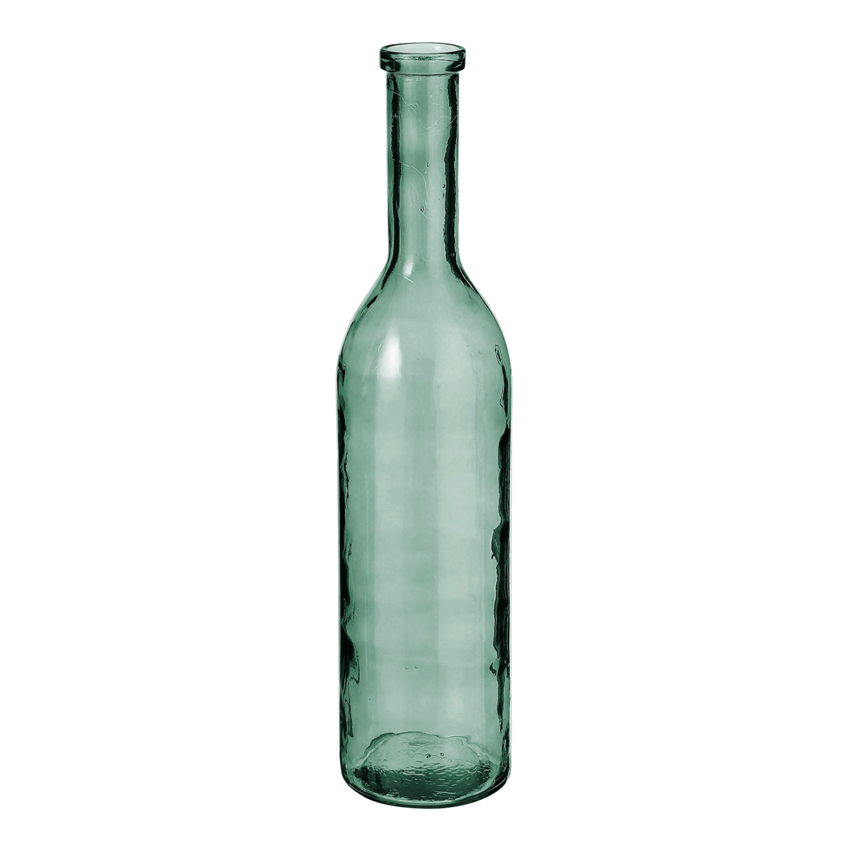 Vase Bouteille Rioja - H75 x Ø18 cm - Verre recyclé - Vert