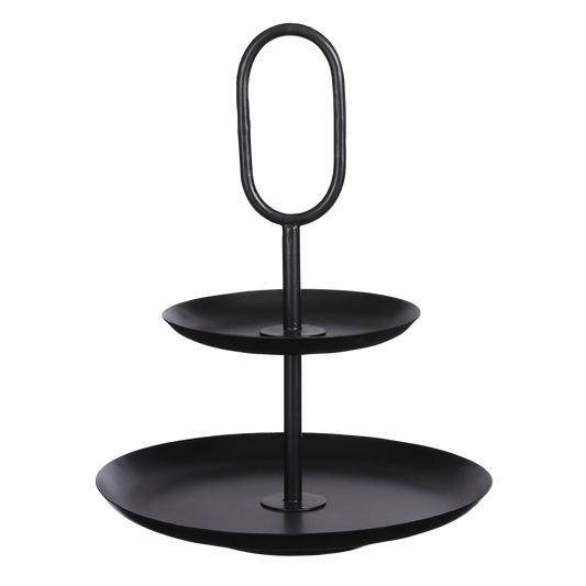 Présentoir Rama 2 niveaux - Métal - Noir