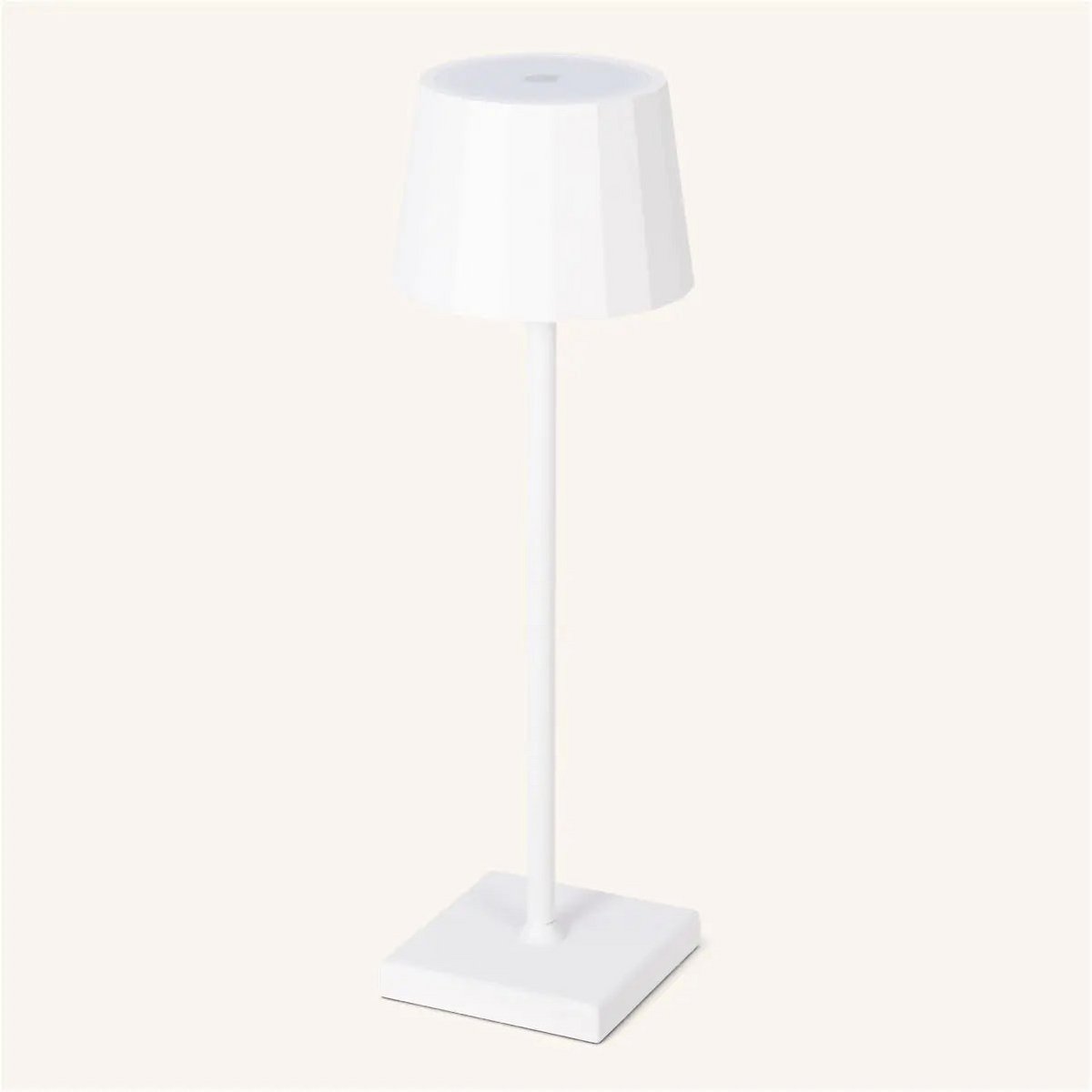 Lampe de table rechargeable William White – Sans fil, à intensité variable, autonomie de 120 heures