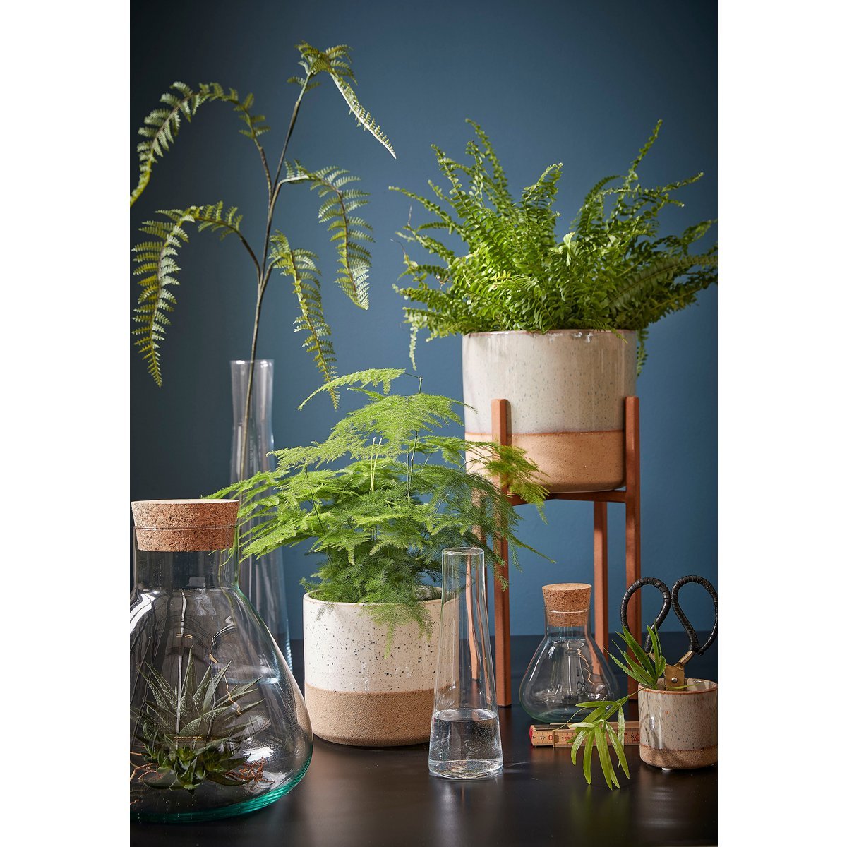 Pot de Rangement Emily - H25 x Ø23 cm - Verre recyclé - Transparent