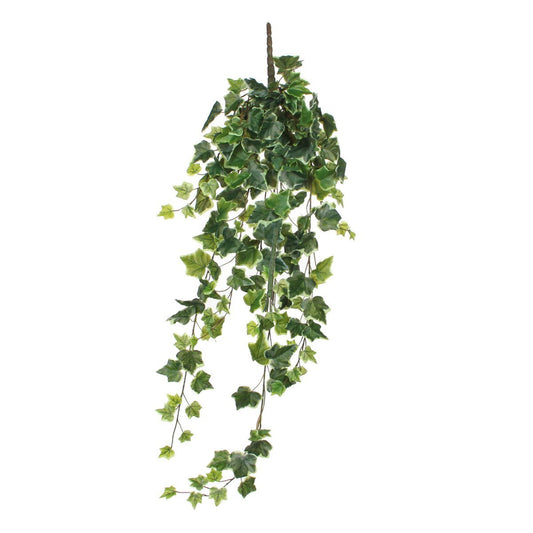 Plante Artificielle Suspendue Hedera - H86 cm - Panachée Verte