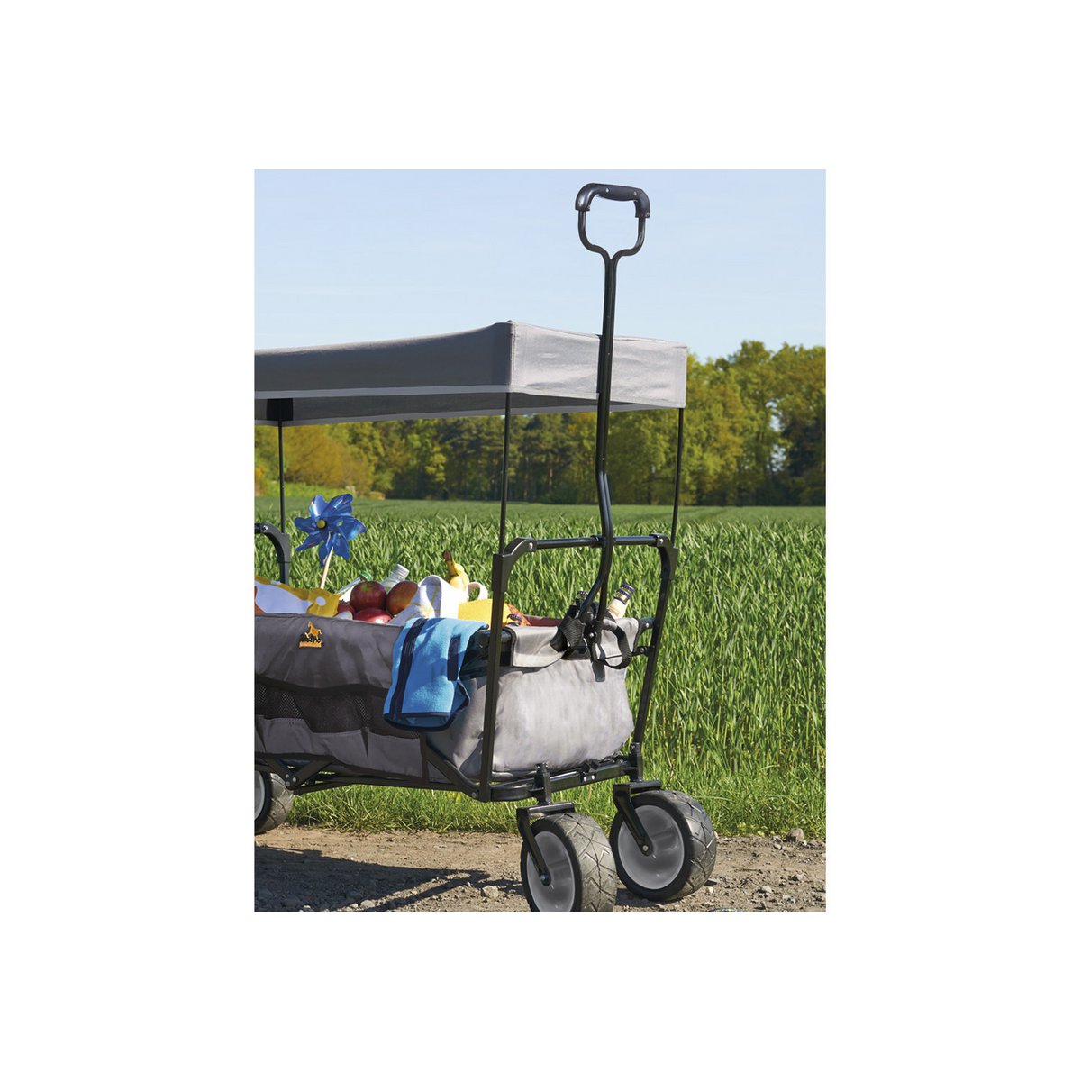 Charrette à bras pliante 'Paxi', grise