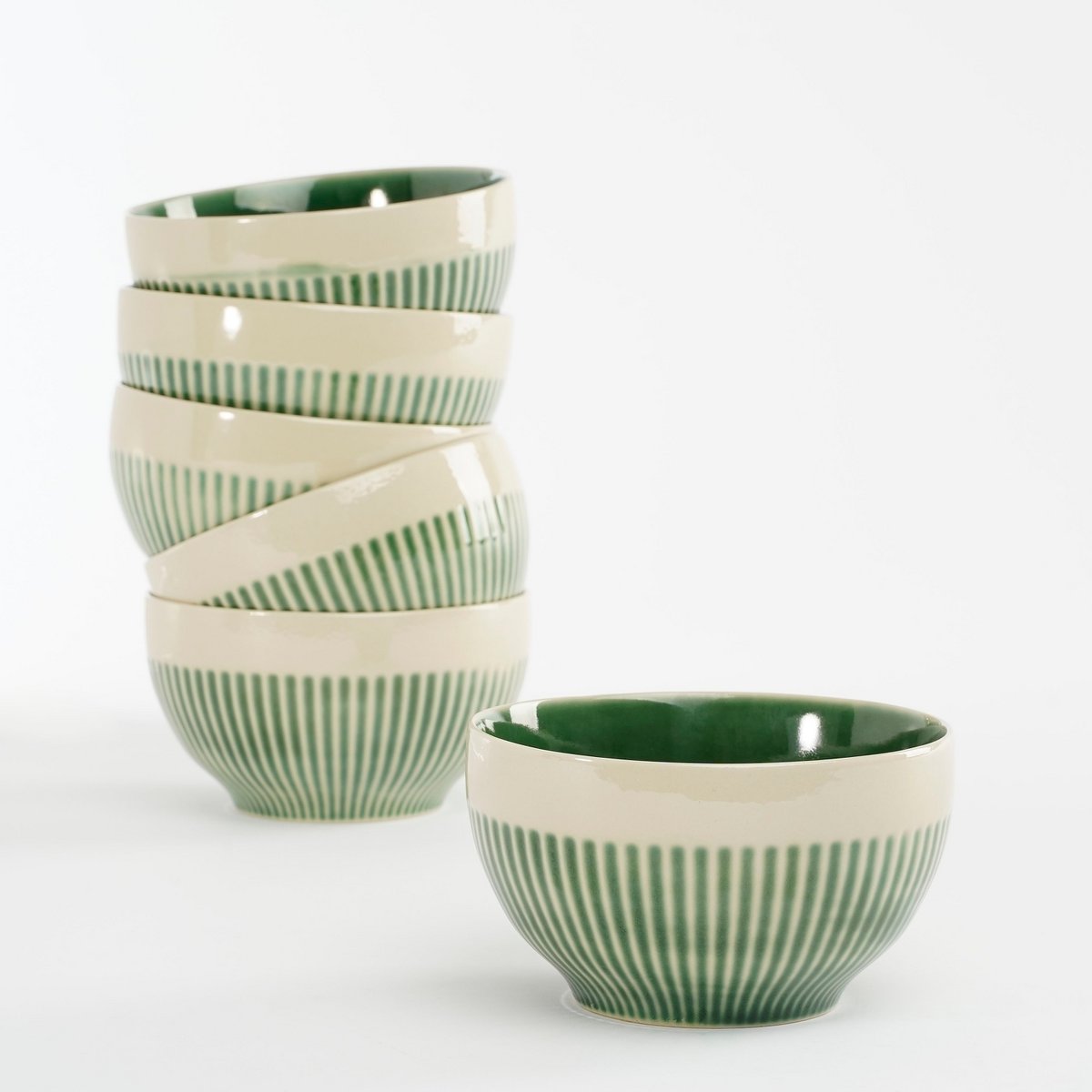 Bol Elice - Ø14 cm - Céramique - Vert