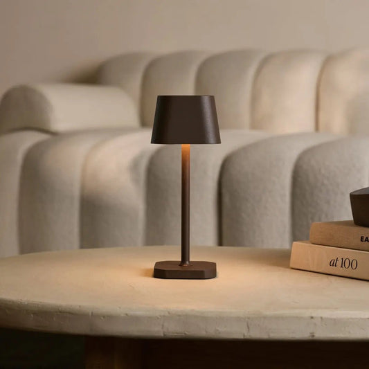 Lampe de table rechargeable Ava Mocha Marron | Sans fil et à intensité variable