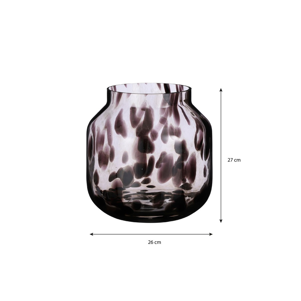 Vase Pantera / H27 x Ø26 cm - Marron