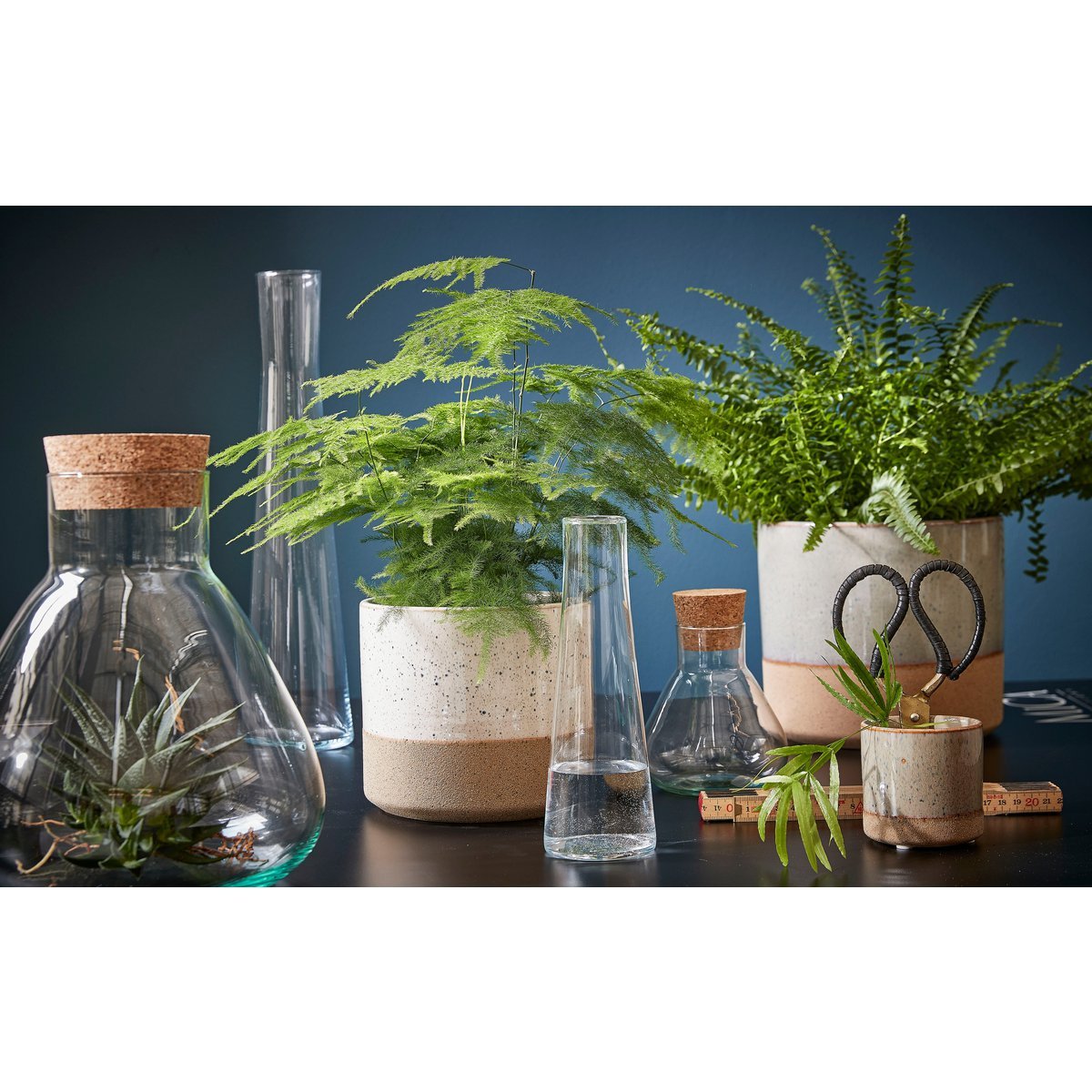 Pot de fleur Lago - H18 x Ø21 cm - Blanc