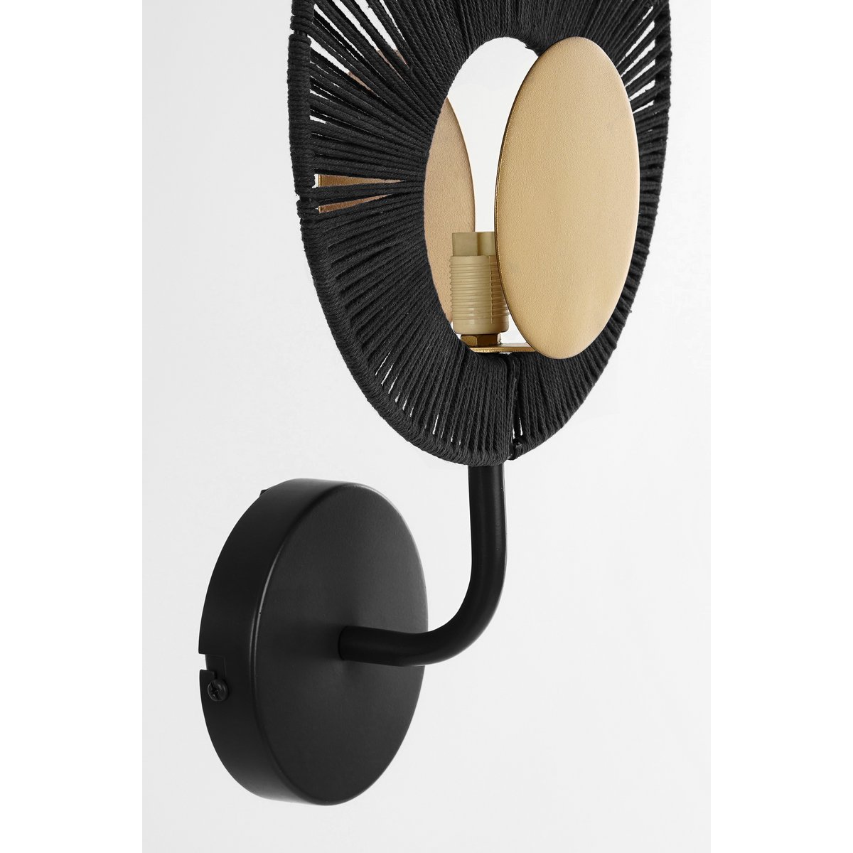 Applique murales Helge - Noir, Or