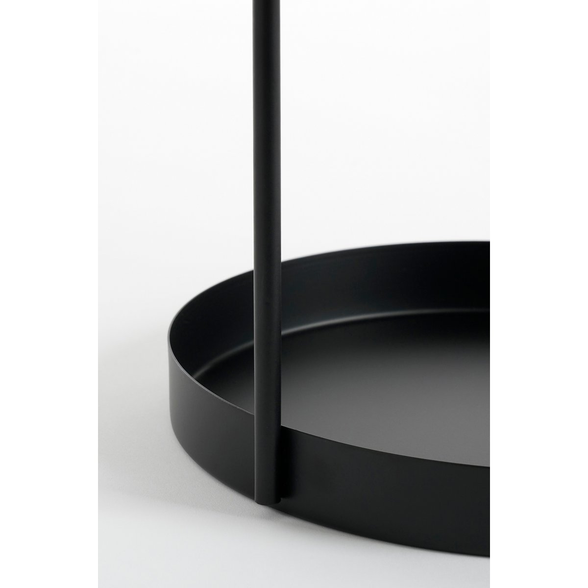 Stanli Etagère 2 -yer - H35 x Ø25 cm - Metal - noir