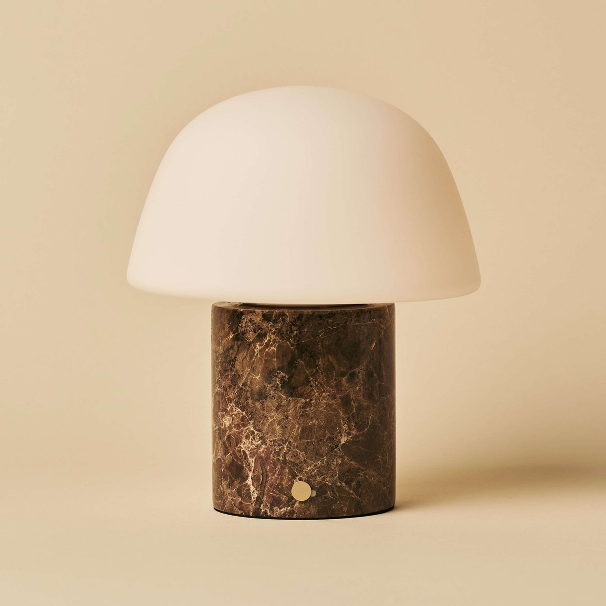 Maes Brown / Emperador Dark – Lampe de table en Marbre