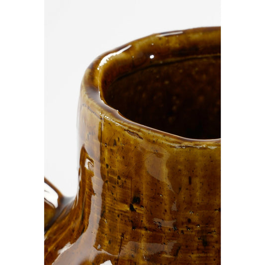 Vase Elena - H34 x Ø26 cm - Céramique - Marron