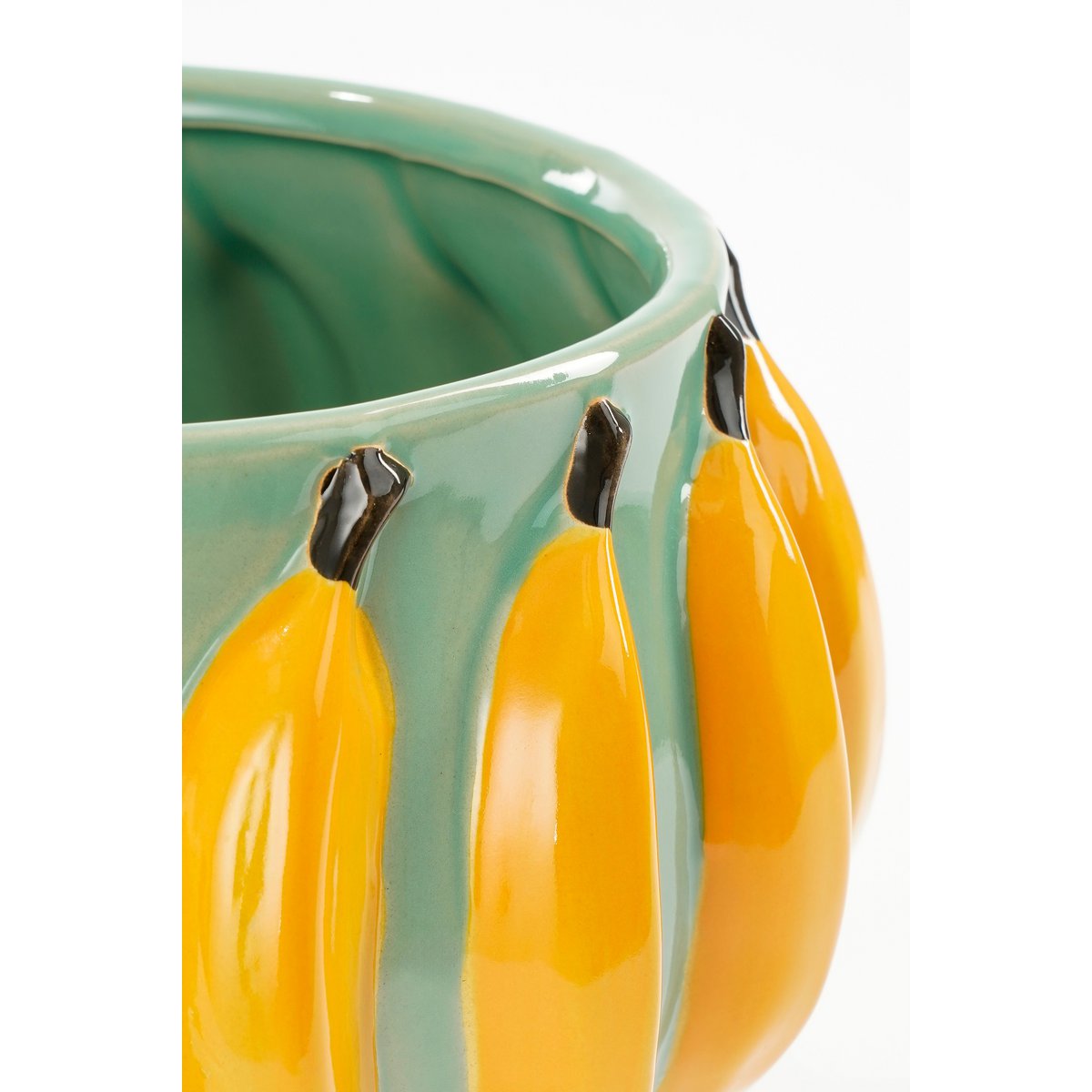 Mosa Flowerpot à l'intérieur - H18 x Ø24 cm - Céramique - vert clair