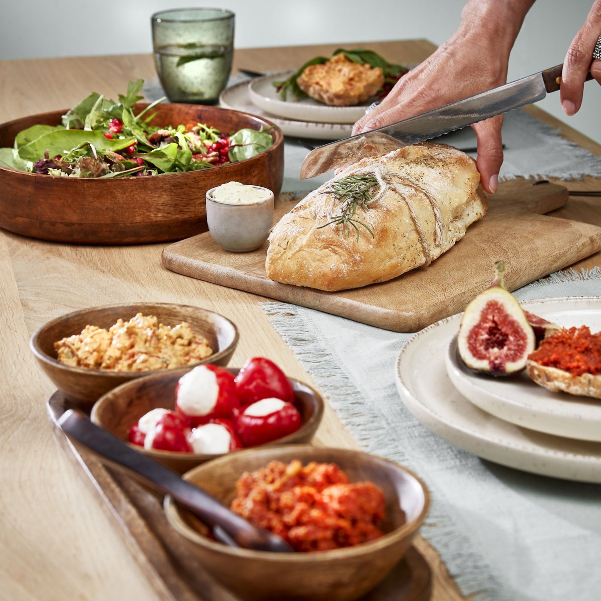 Plateau Tomar  - 100% Bois de Manguier FSC - Brun Foncé