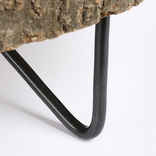 Table d'Appoint Tronc d'Arbre Pia / H14 x Ø40 cm - Marron clair