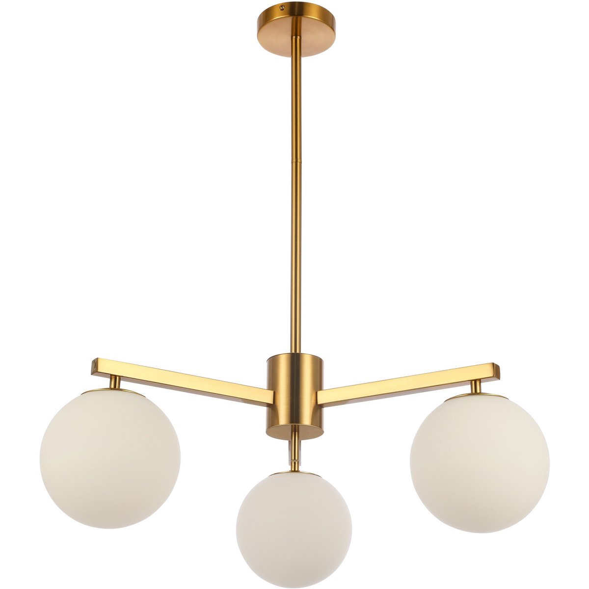 Suspension Stella White gold 3 light