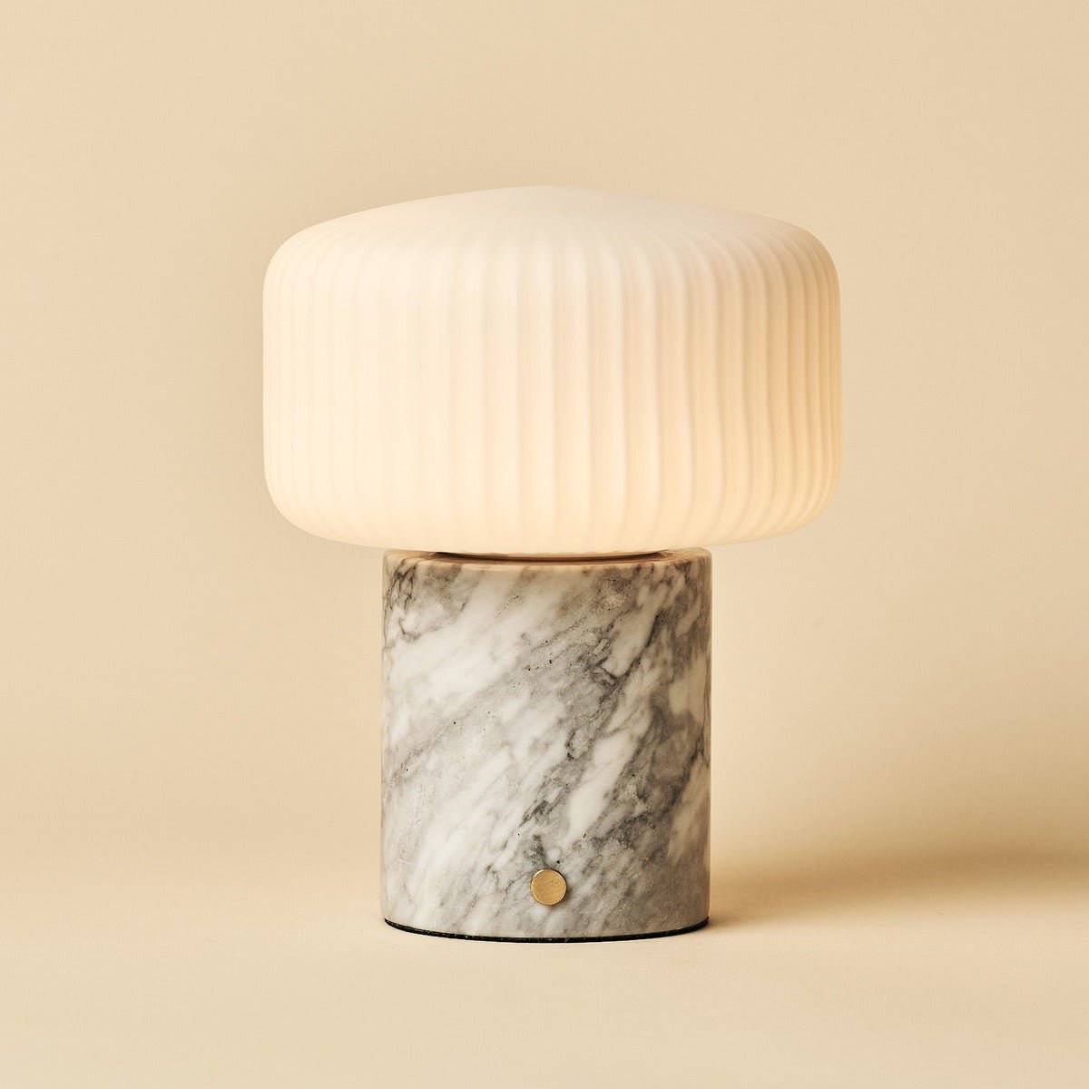 Renoir White / Bianco Statuarietto – Lampe de table rechargeable en Marbre