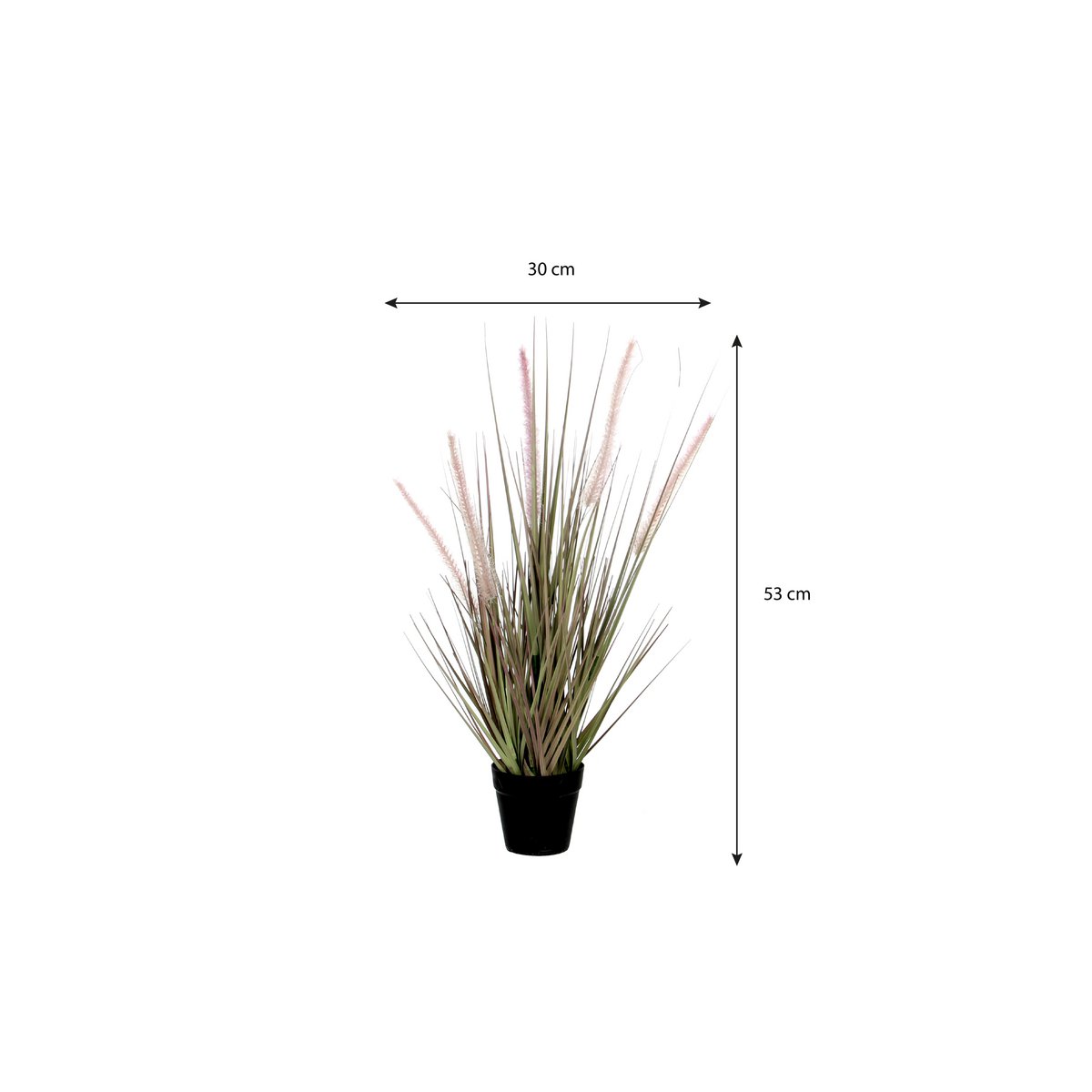 Plante Artificielle Herbe Dogtail - H53 x Ø30 cm - Violet
