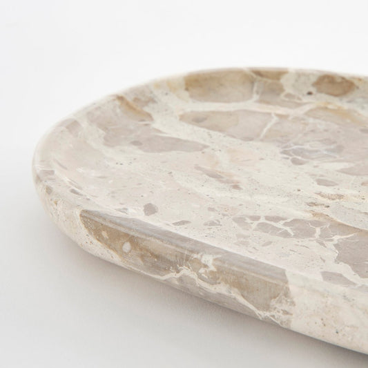 Plateau Finnos - L50 x L18 x H2 cm - Marbre - Beige